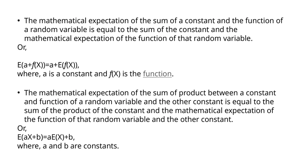 MATHEMATICAL EXPECTATION, MOMENTS CHAPTER 3 - slide 6 of 17