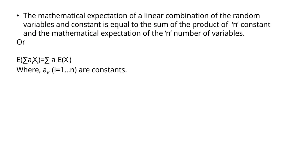 MATHEMATICAL EXPECTATION, MOMENTS CHAPTER 3 - slide 7 of 17