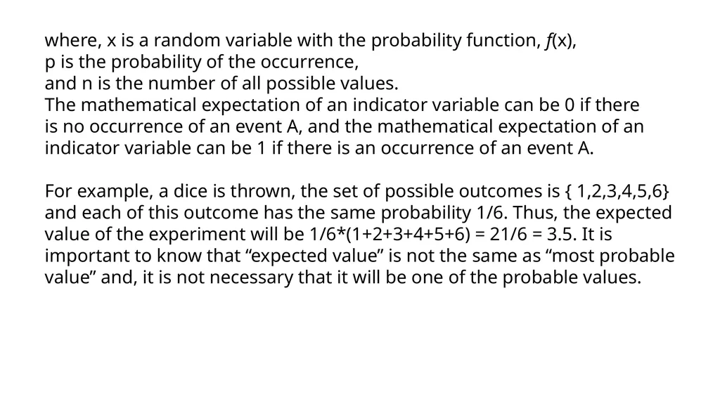 MATHEMATICAL EXPECTATION, MOMENTS CHAPTER 3 - slide 4 of 17