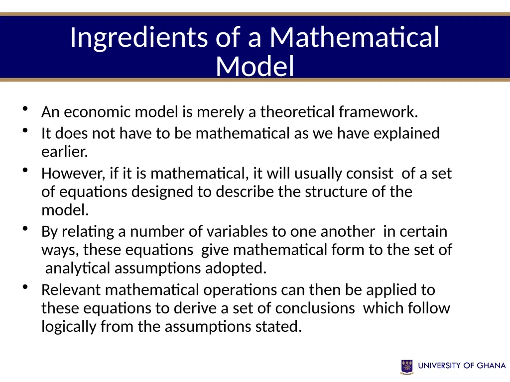 ECON 213 ELEMENTS OF MATHS FOR ECONOMISTS Session - slide 14 of 21
