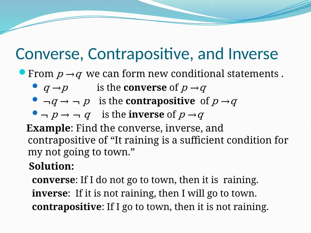 The Foundations: Logic and Proofs Chapter 1, Part - slide 17 of 51