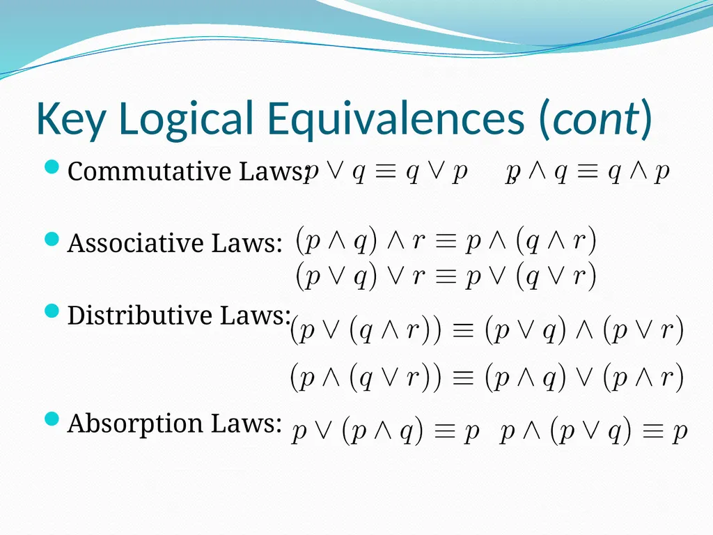 The Foundations: Logic and Proofs Chapter 1, Part - slide 45 of 51