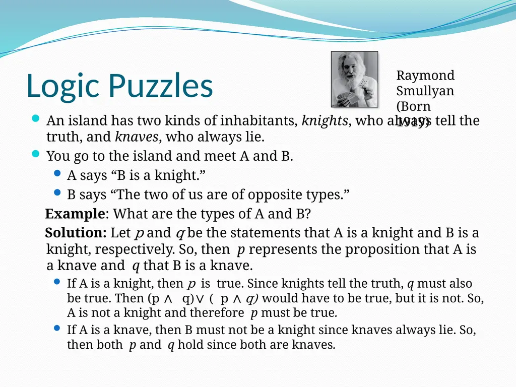 The Foundations: Logic and Proofs Chapter 1, Part - slide 37 of 51