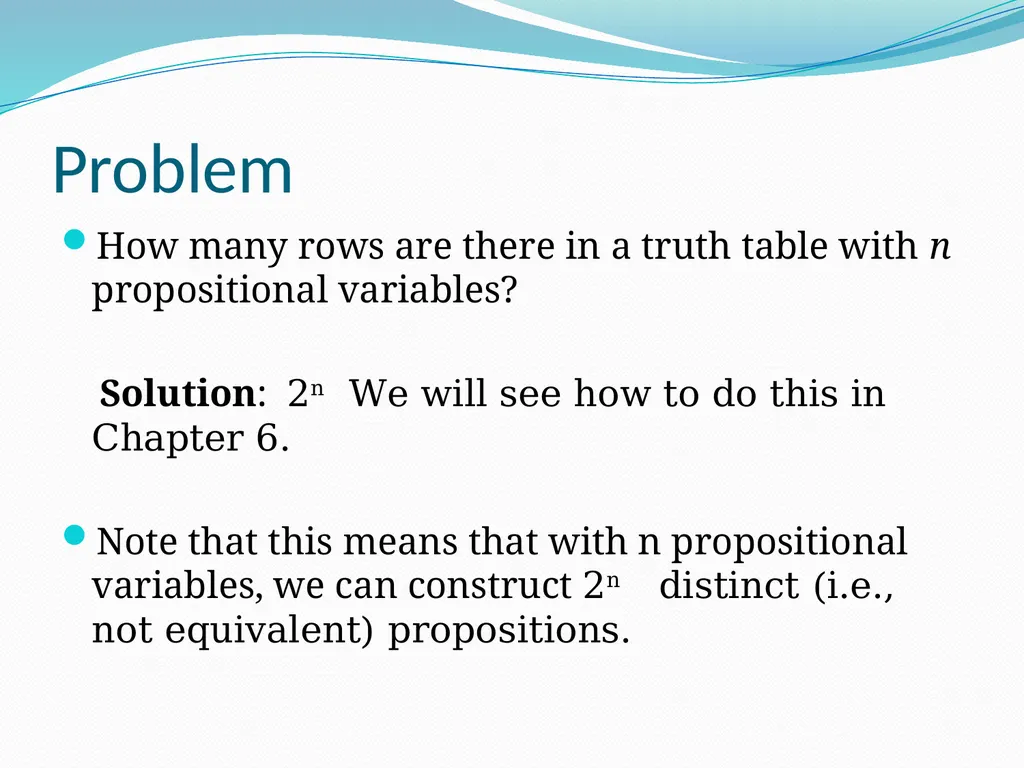 The Foundations: Logic and Proofs Chapter 1, Part - slide 26 of 51