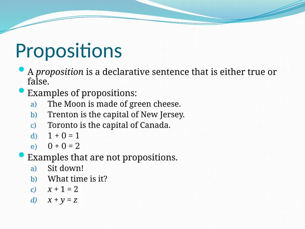 The Foundations: Logic and Proofs Chapter 1, Part - slide 6 of 51