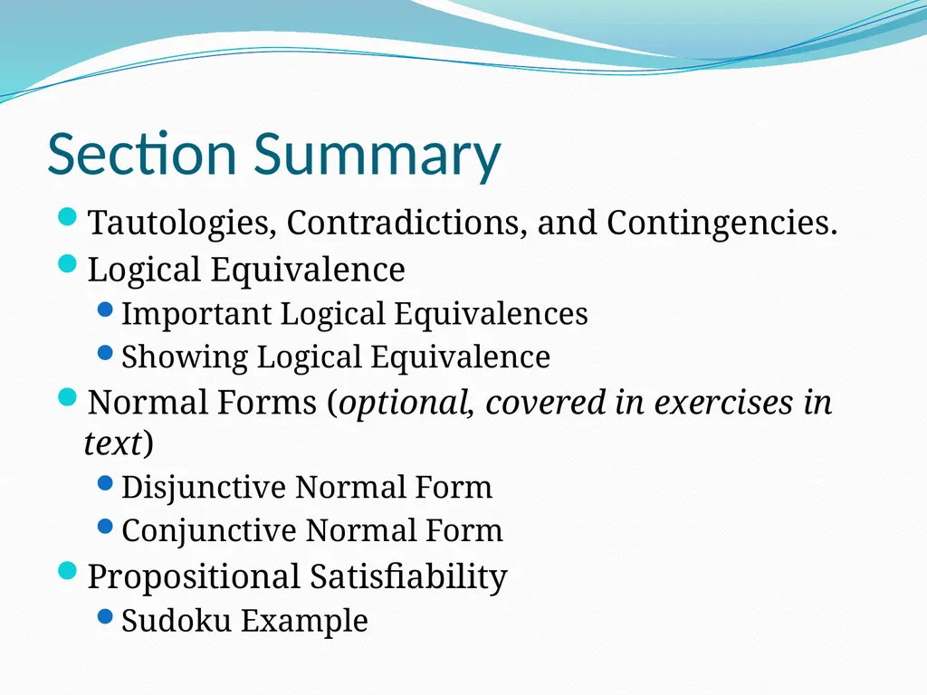 The Foundations: Logic and Proofs Chapter 1, Part - slide 40 of 51