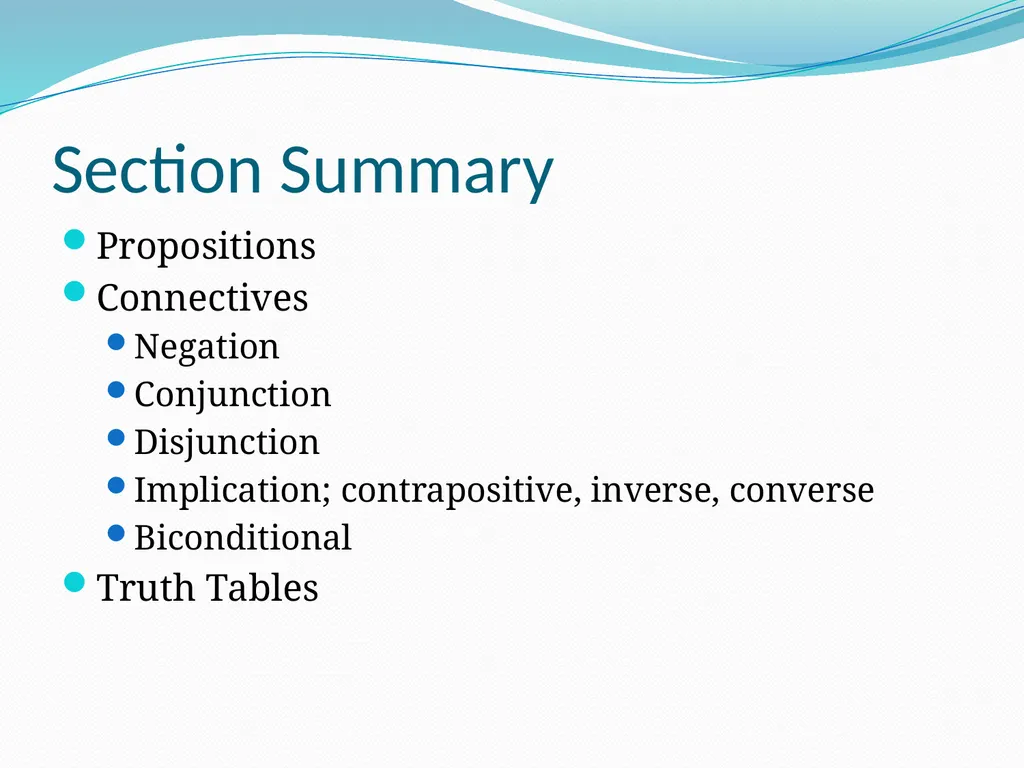 The Foundations: Logic and Proofs Chapter 1, Part - slide 5 of 51