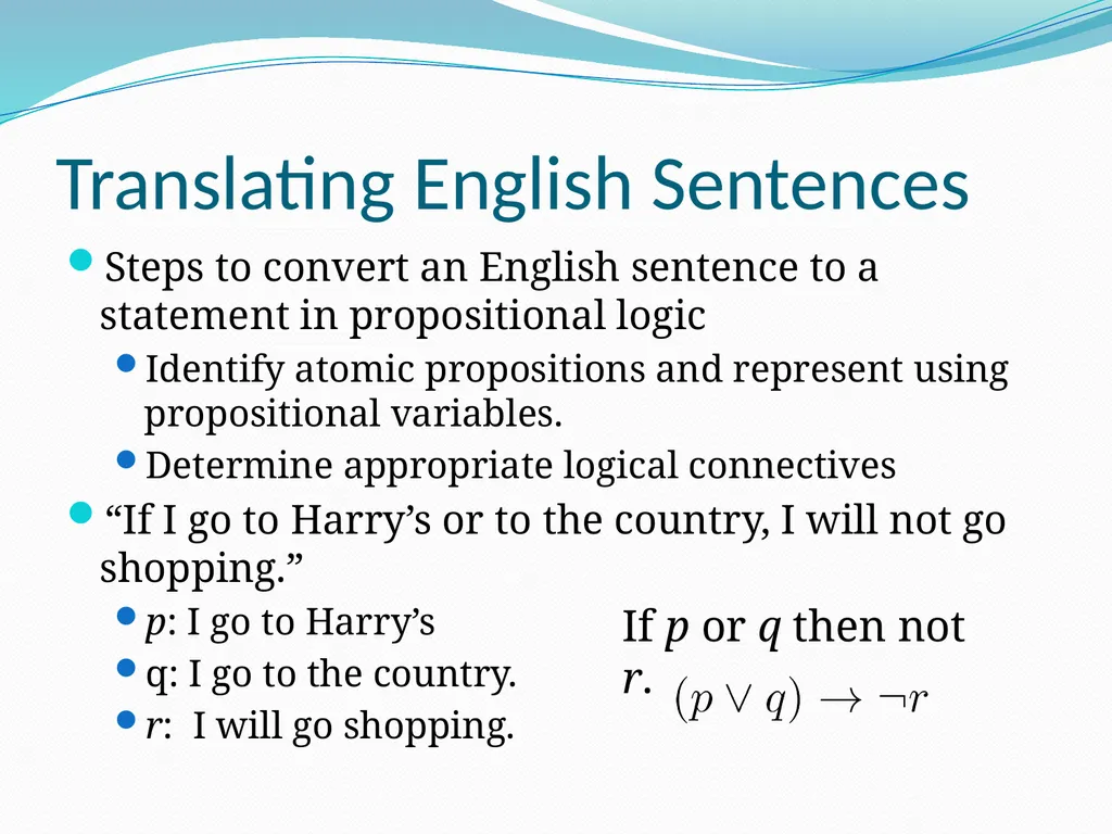 The Foundations: Logic and Proofs Chapter 1, Part - slide 30 of 51