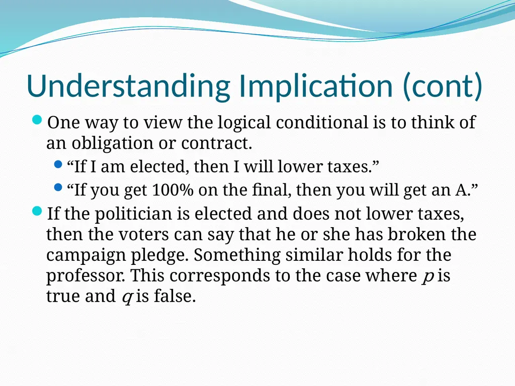 The Foundations: Logic and Proofs Chapter 1, Part - slide 14 of 51