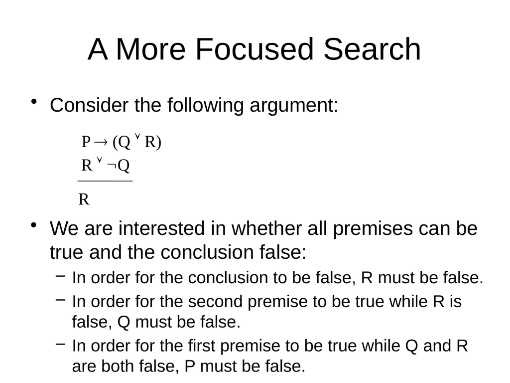 Propositional Logic Review Computability and Logic - slide 55 of 62