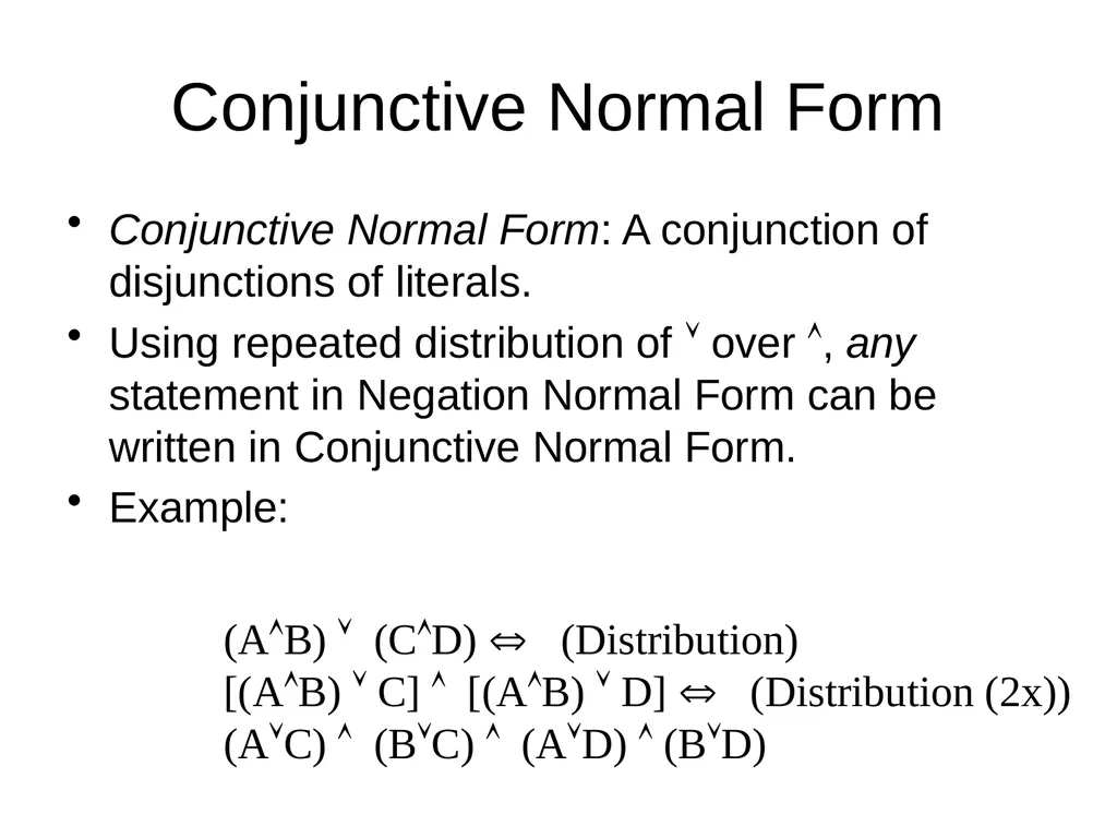 Propositional Logic Review Computability and Logic - slide 42 of 62