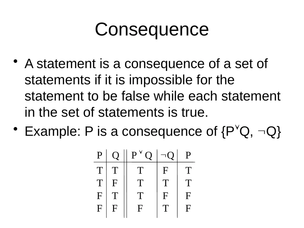 Propositional Logic Review Computability and Logic - slide 25 of 62