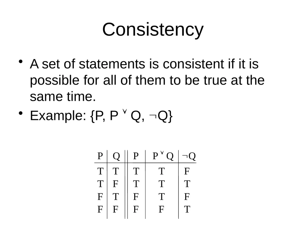Propositional Logic Review Computability and Logic - slide 24 of 62