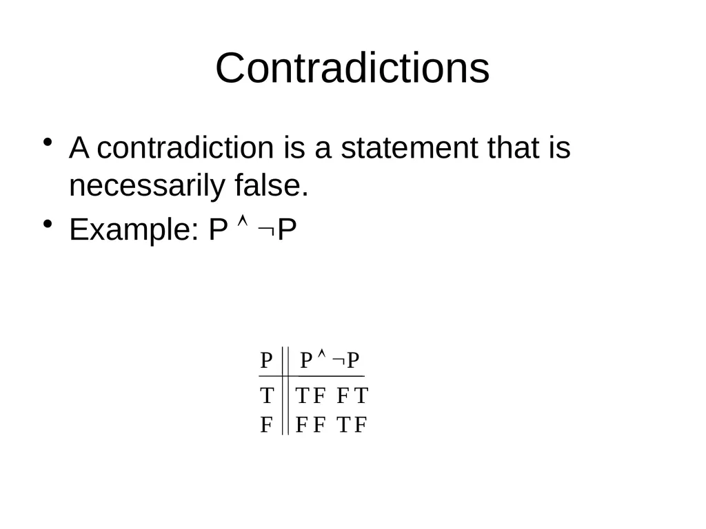 Propositional Logic Review Computability and Logic - slide 19 of 62