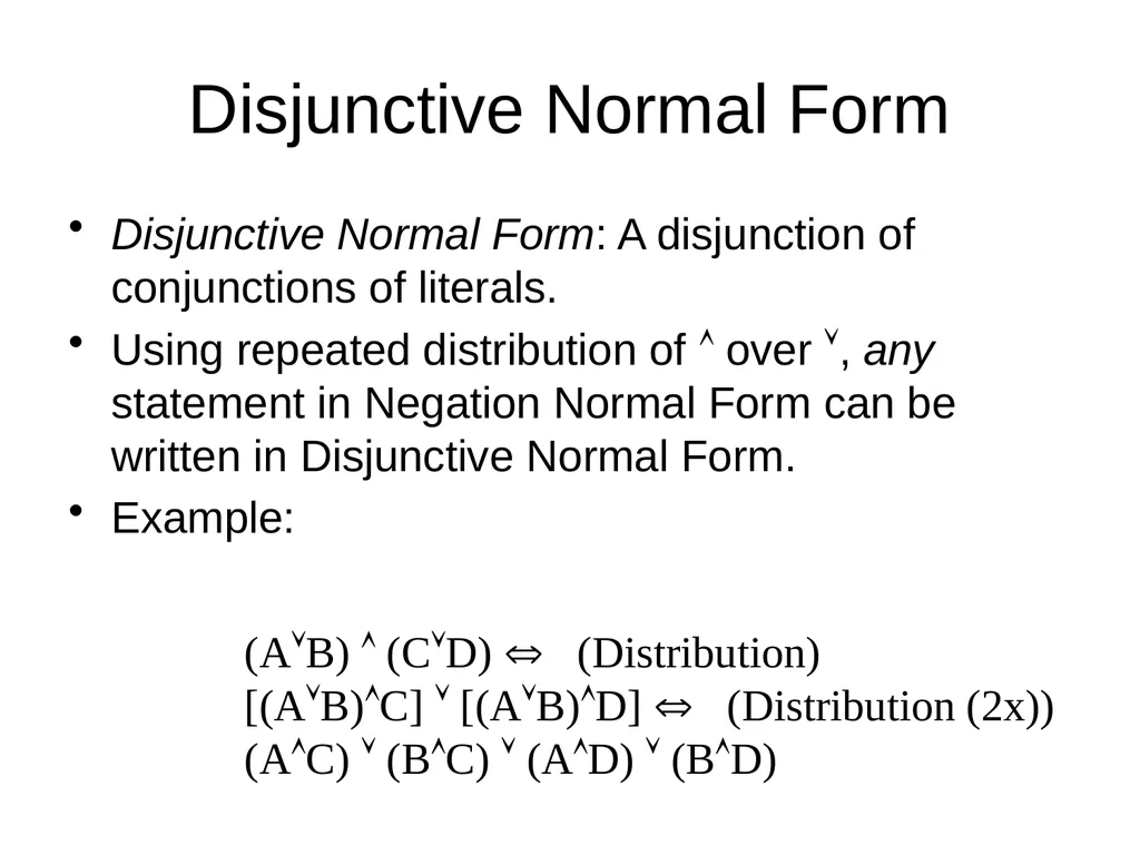 Propositional Logic Review Computability and Logic - slide 41 of 62