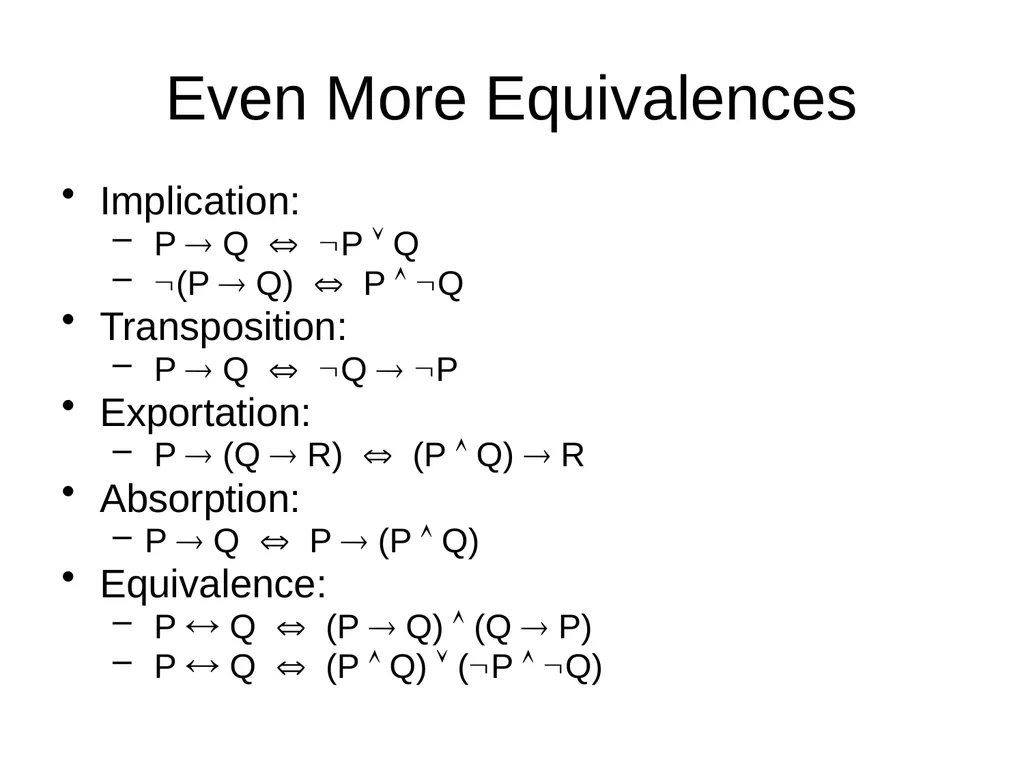 Propositional Logic Review Computability and Logic - slide 32 of 62