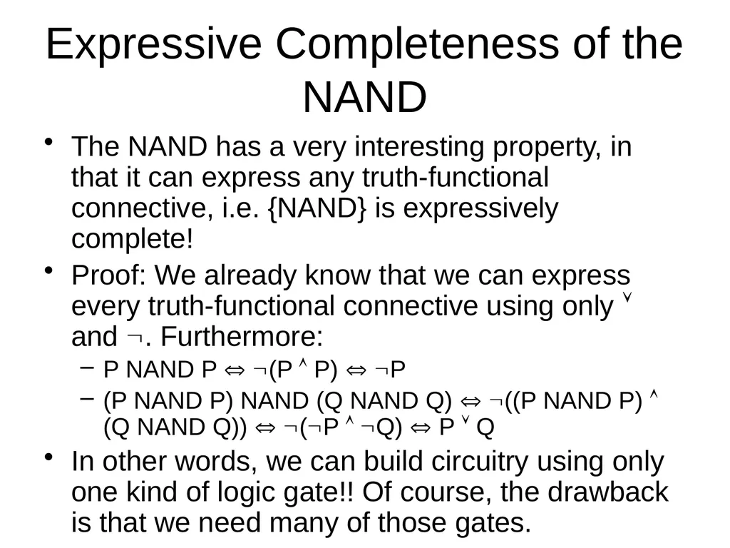 Propositional Logic Review Computability and Logic - slide 49 of 62