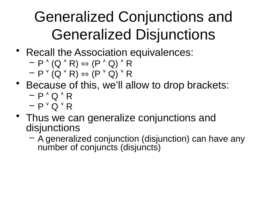 Propositional Logic Review Computability and Logic - slide 34 of 62