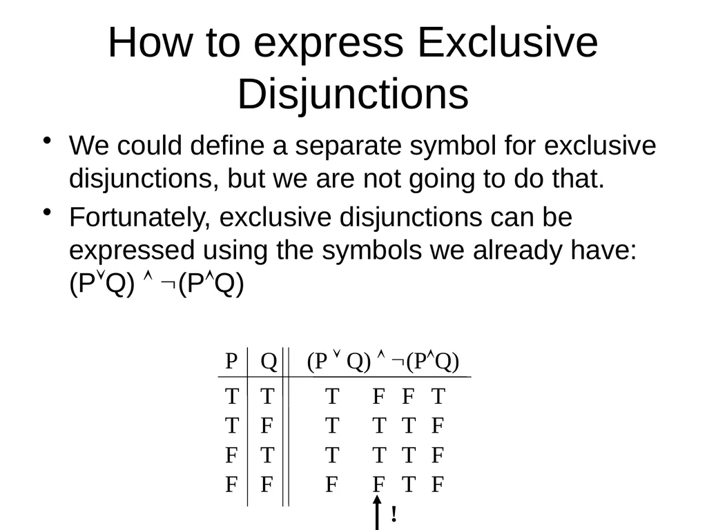 Propositional Logic Review Computability and Logic - slide 10 of 62