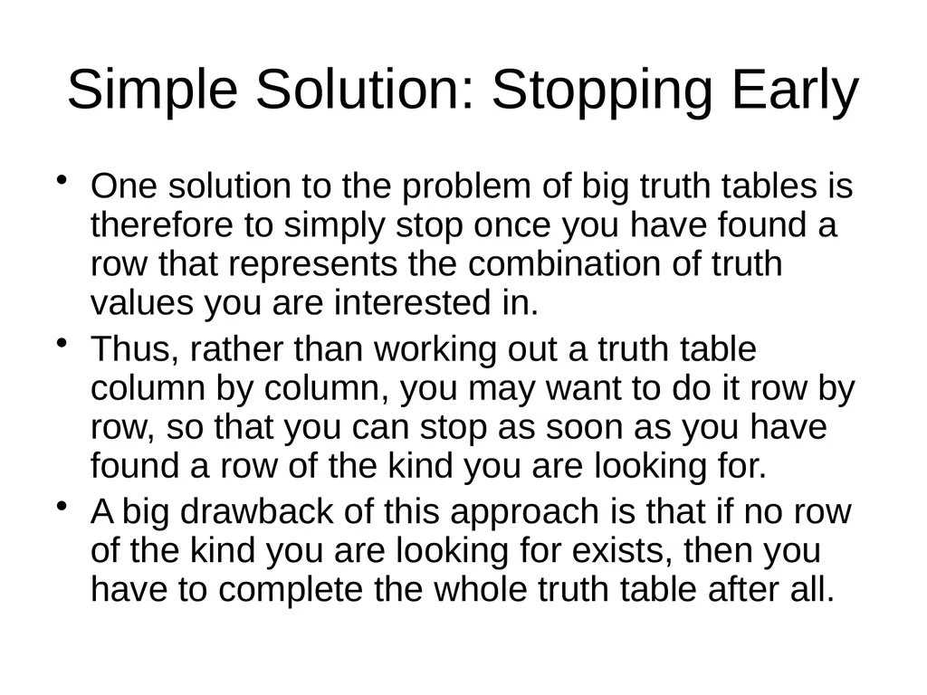 Propositional Logic Review Computability and Logic - slide 54 of 62
