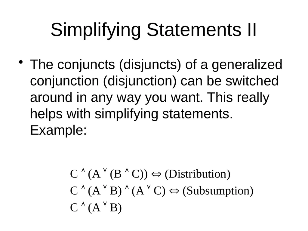 Propositional Logic Review Computability and Logic - slide 35 of 62