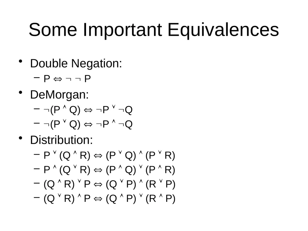 Propositional Logic Review Computability and Logic - slide 30 of 62
