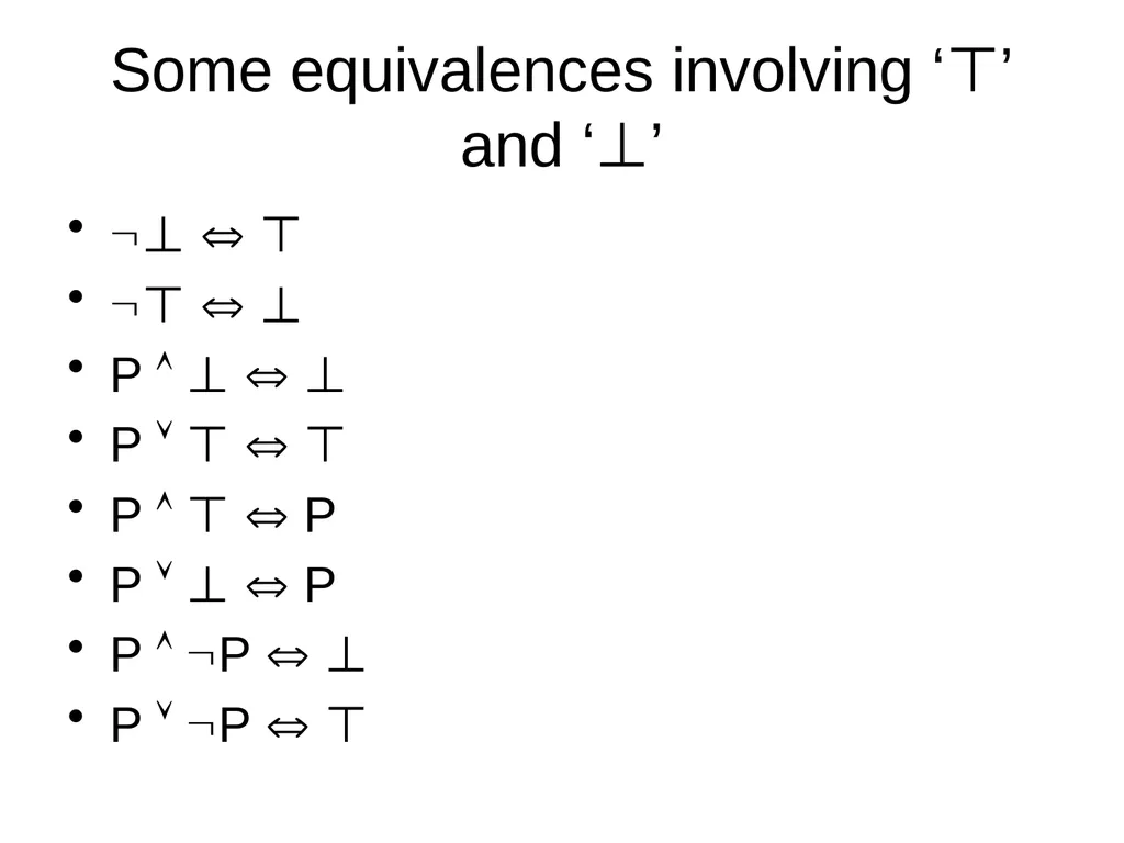 Propositional Logic Review Computability and Logic - slide 37 of 62