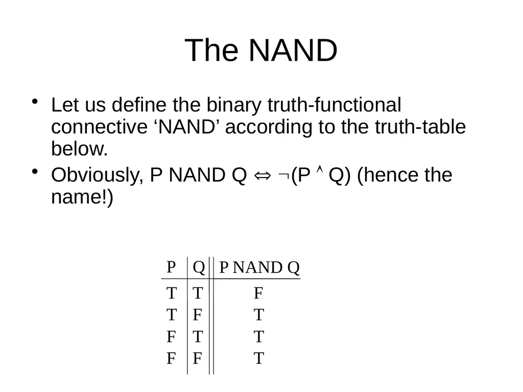 Propositional Logic Review Computability and Logic - slide 48 of 62