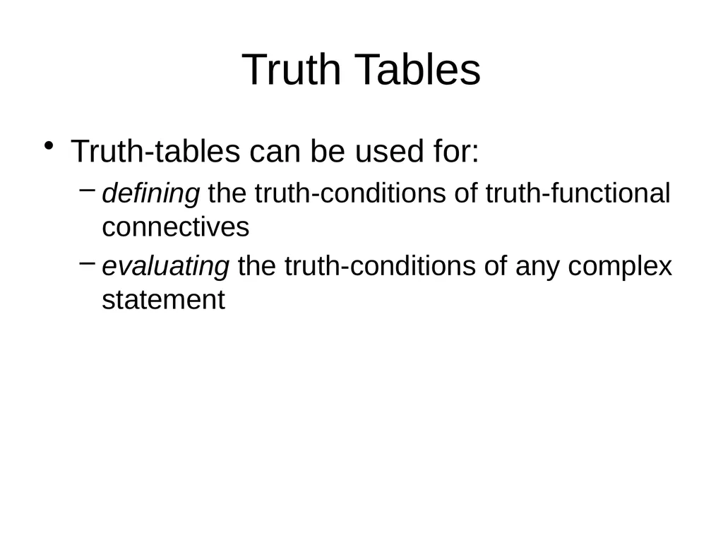 Propositional Logic Review Computability and Logic - slide 17 of 62