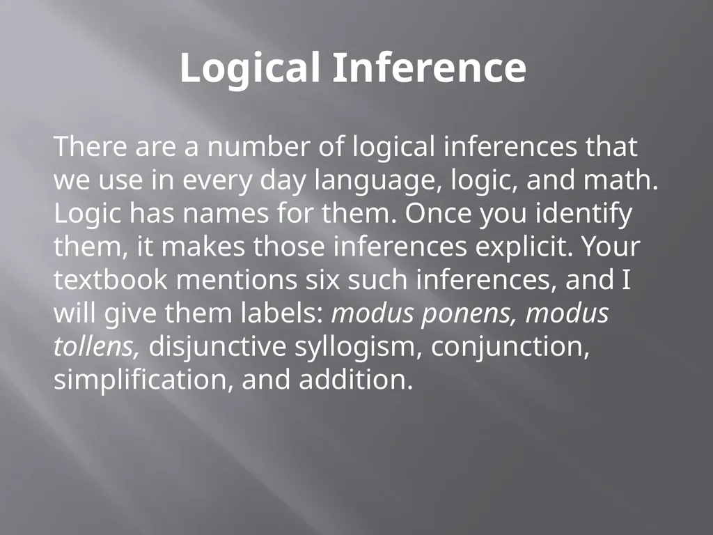 Quantifiers and logical inference Adapted from - slide 10 of 24