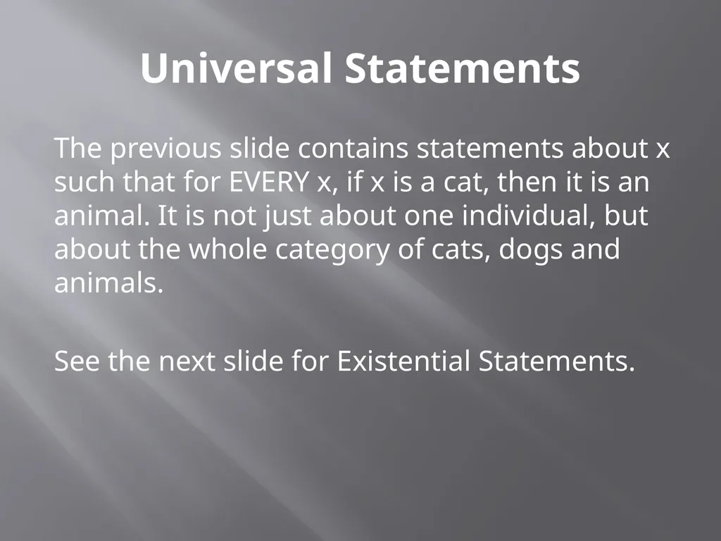 Quantifiers and logical inference Adapted from - slide 6 of 24
