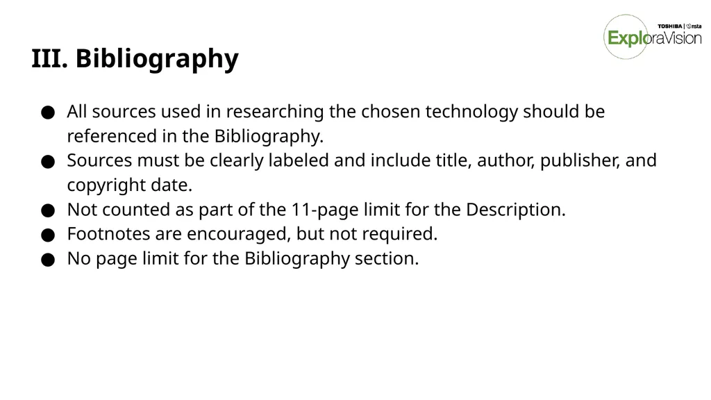 Toshiba/NSTA ExploraVision Introducing STEM - slide 21 of 24