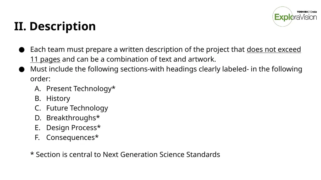 Toshiba/NSTA ExploraVision Introducing STEM - slide 16 of 24