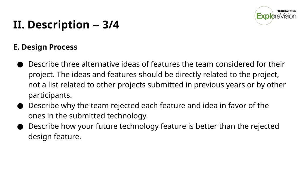 Toshiba/NSTA ExploraVision Introducing STEM - slide 19 of 24
