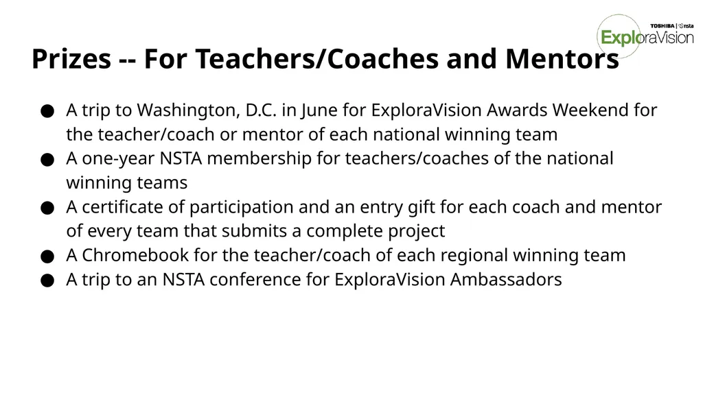 Toshiba/NSTA ExploraVision Introducing STEM - slide 8 of 24