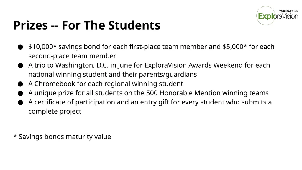 Toshiba/NSTA ExploraVision Introducing STEM - slide 6 of 24