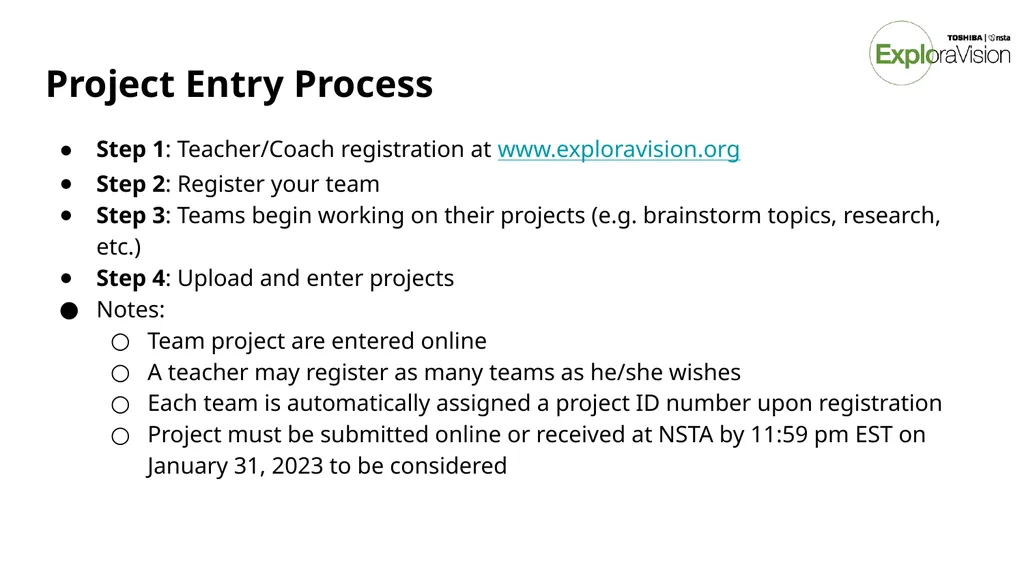 Toshiba/NSTA ExploraVision Introducing STEM - slide 12 of 24