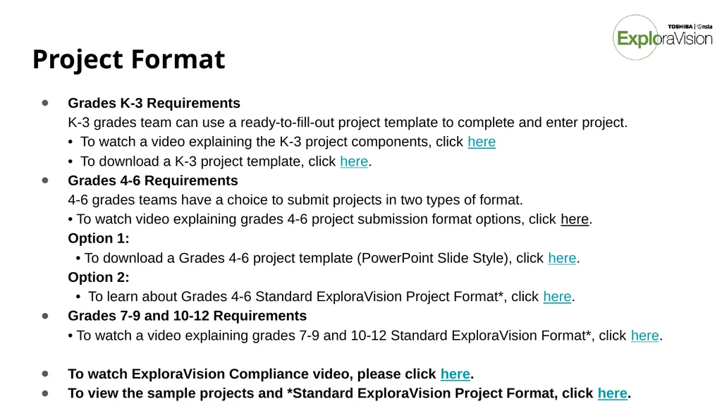 Toshiba/NSTA ExploraVision Introducing STEM - slide 13 of 24