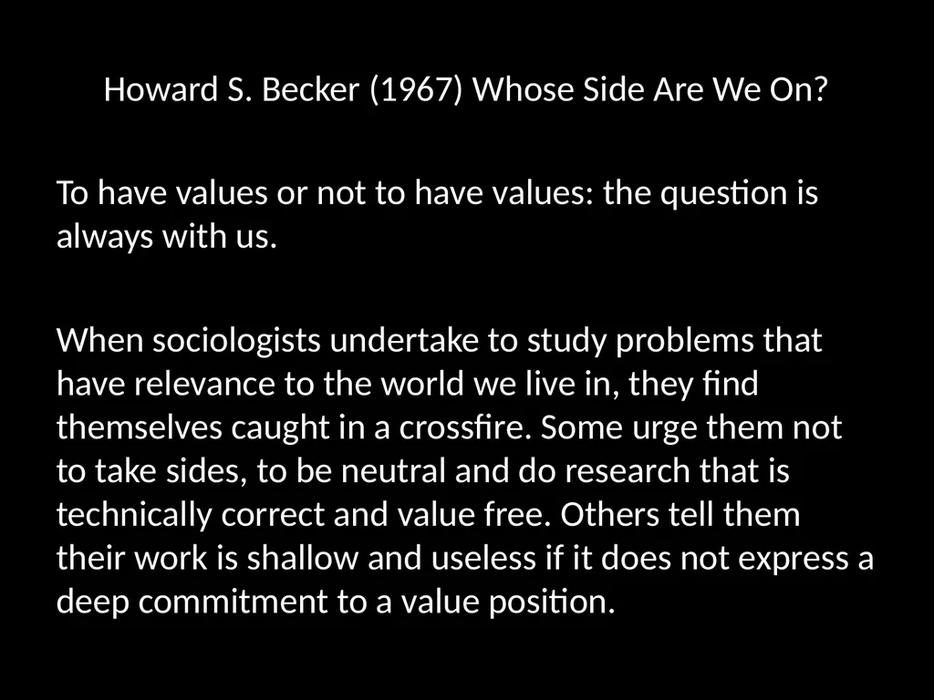 Values in Sociology Start: Key Terms Essay - slide 15 of 17