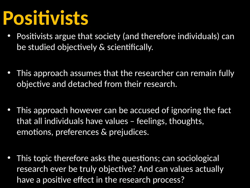 Values in Sociology Start: Key Terms Essay - slide 4 of 17