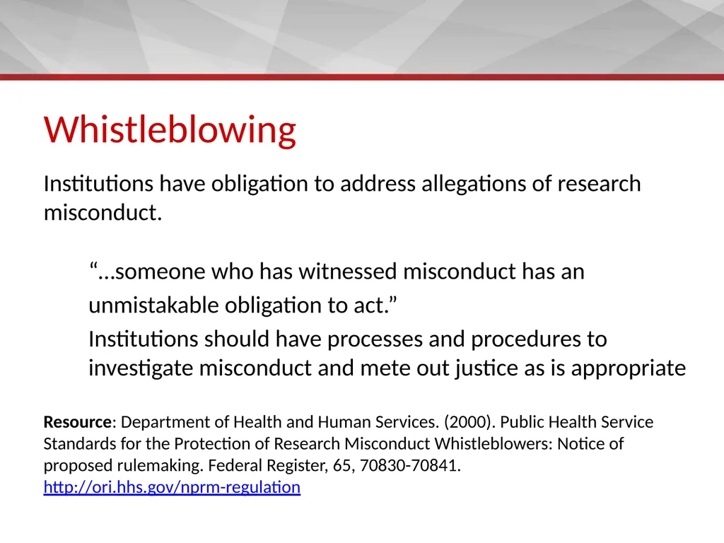 Research Integrity and Ethics Wilna Venter, M.A., - slide 20 of 21