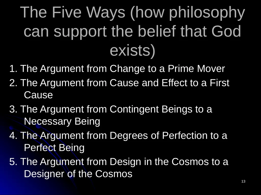 1 Life’s Ultimate Questions “Aquinas” Christopher - slide 13 of 25