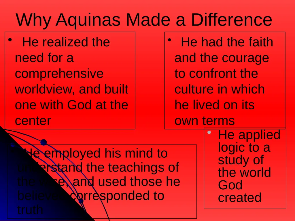 1 Life’s Ultimate Questions “Aquinas” Christopher - slide 25 of 25