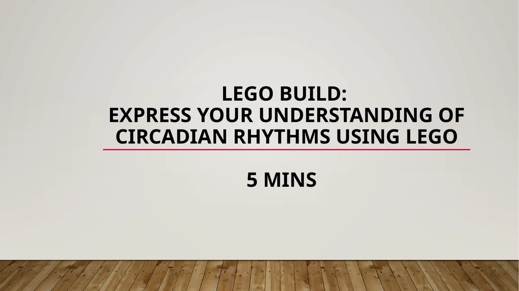 LEGO BUILD: Express your understanding of - slide 1 of 14