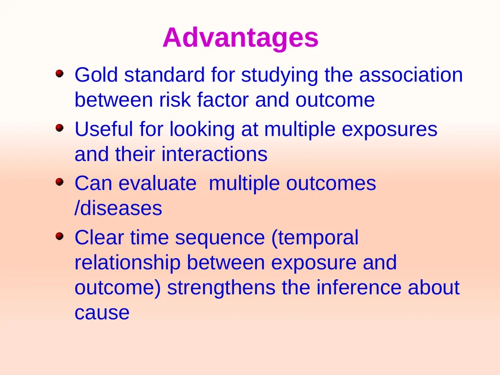 Cohort studies Training course in research - slide 24 of 31