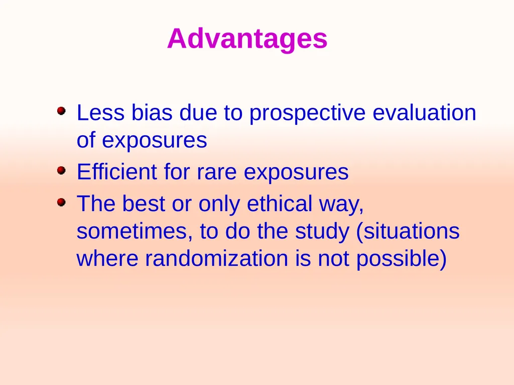 Cohort studies Training course in research - slide 25 of 31