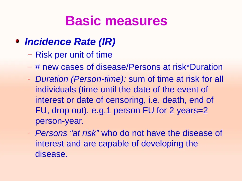 Cohort studies Training course in research - slide 17 of 31