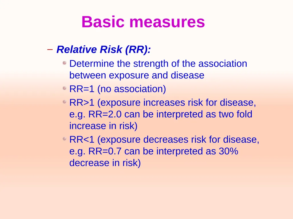 Cohort studies Training course in research - slide 20 of 31