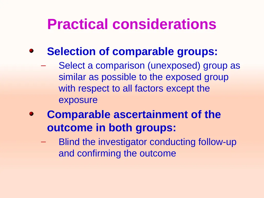 Cohort studies Training course in research - slide 28 of 31