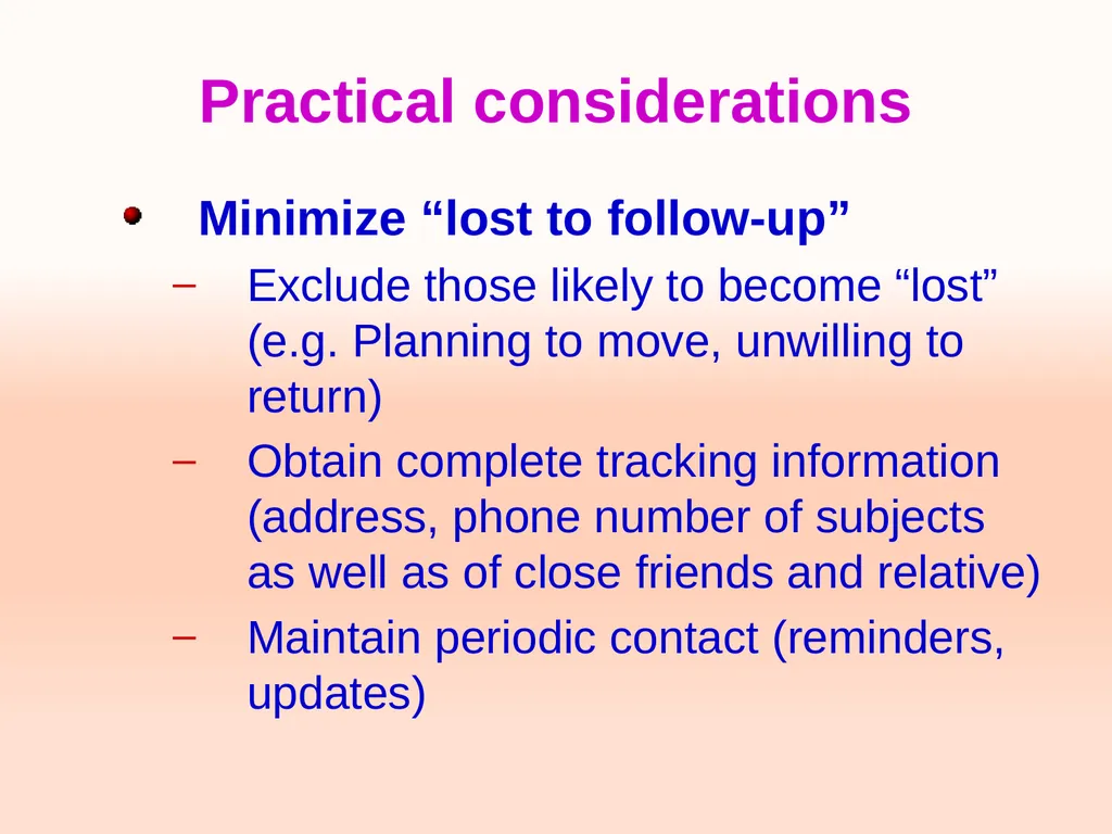 Cohort studies Training course in research - slide 29 of 31